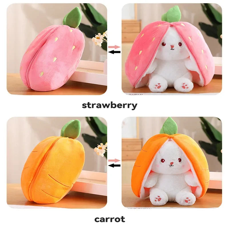 Carrot Strawberry Rabbit Plush Toy