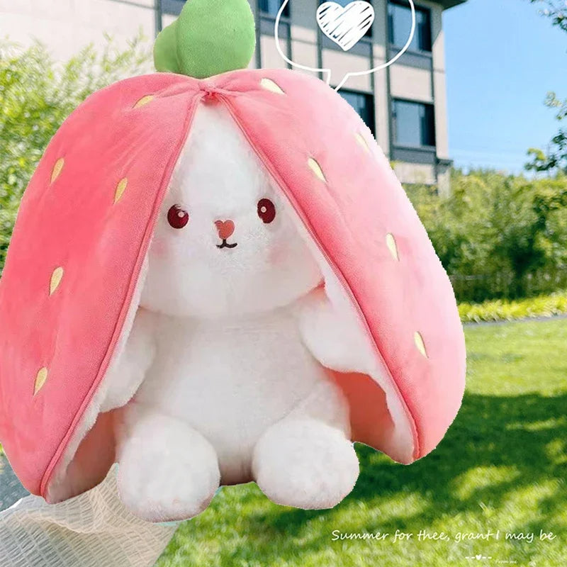 Carrot Strawberry Rabbit Plush Toy