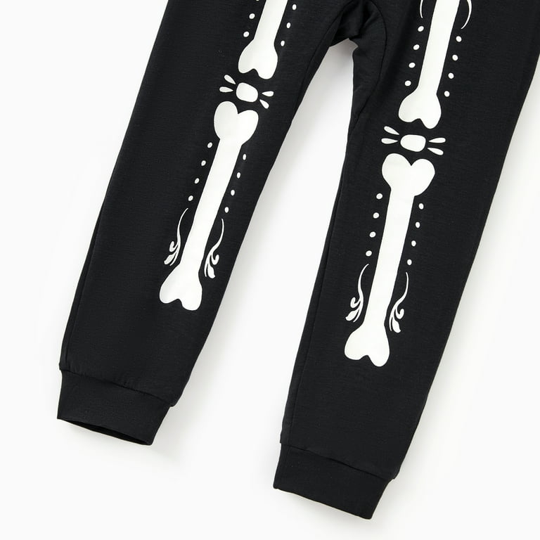 Zipper Skeleton Pattern Long Sleeves Bodysuits (Flame Resistant)