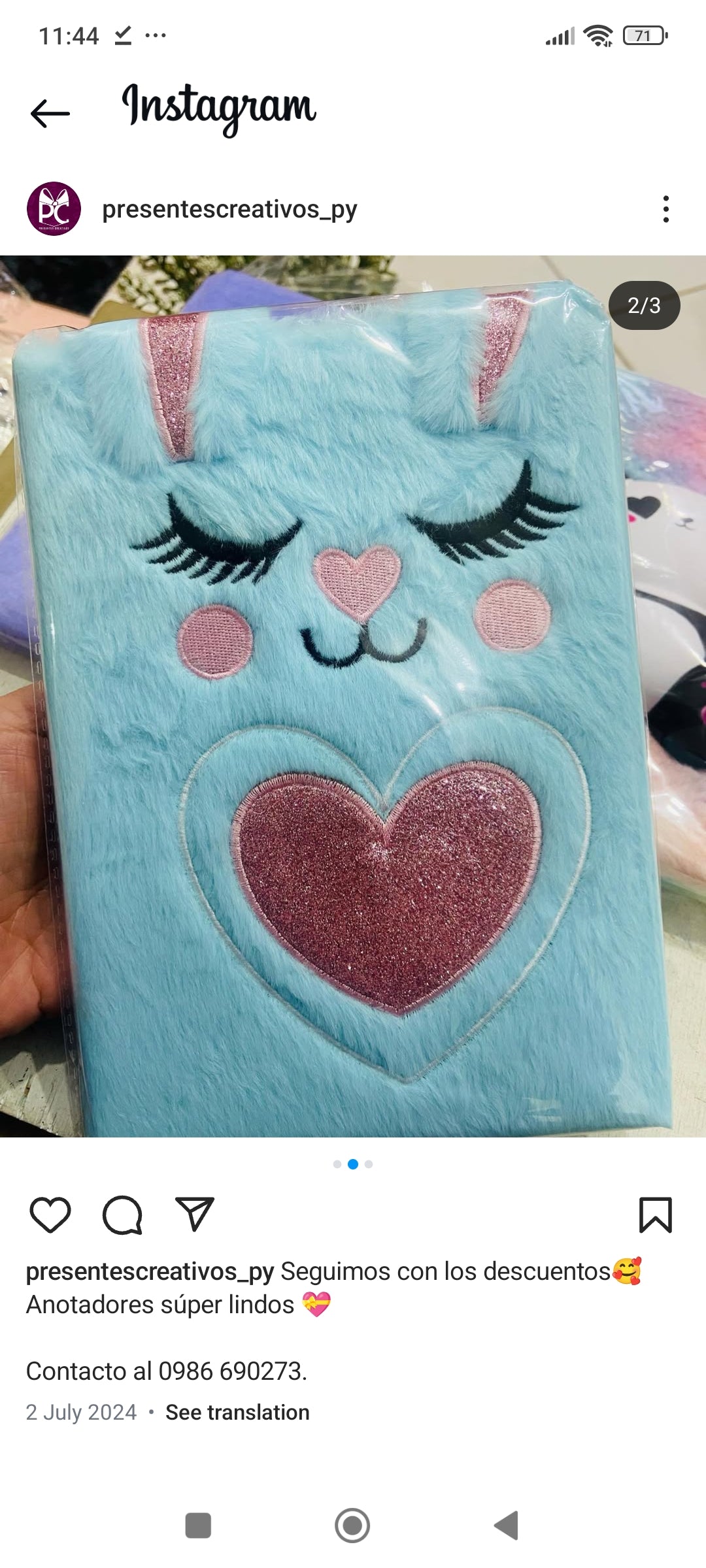 Cute Rabbit Cartoon Notebook